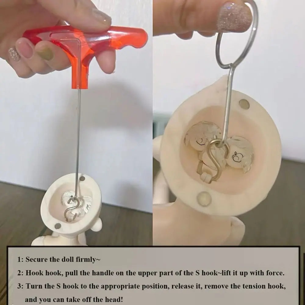 BJD SD Doll Head Replacement Pulling Hook Tool – 2 Sizes Doll Accessory Tool HIP