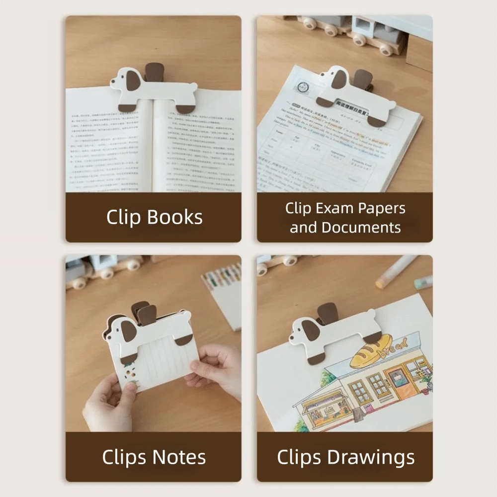 Cute Puppy Book Clip – Anti-Slip Page Holder & Bookmark Book Page Holder HIP