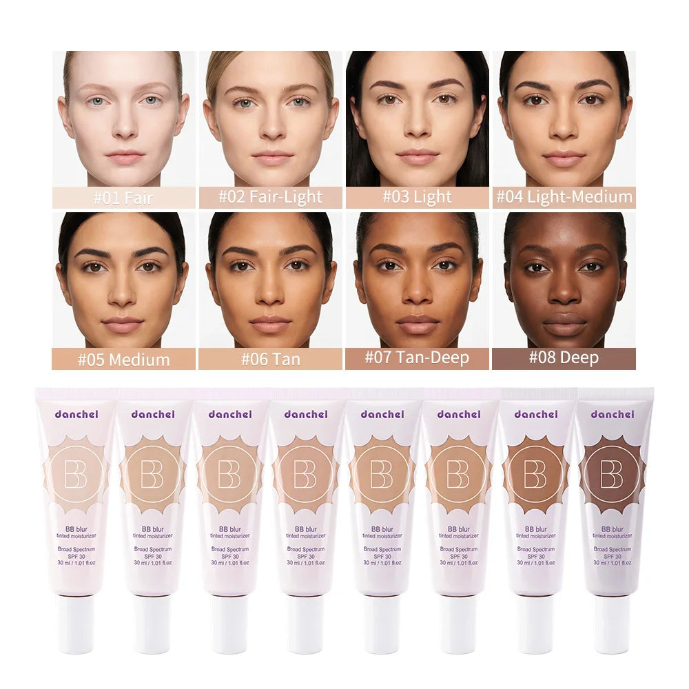 SPF30 BB Blur Tinted Moisturizer Medium Coverage Even Skin Tone Lightweight Sun Protection Face Makeup HIP