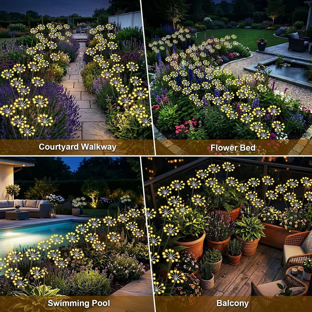 Solar Fireworks Garden Lights – 60 LED Waterproof Starburst Solar Garden Light HIP