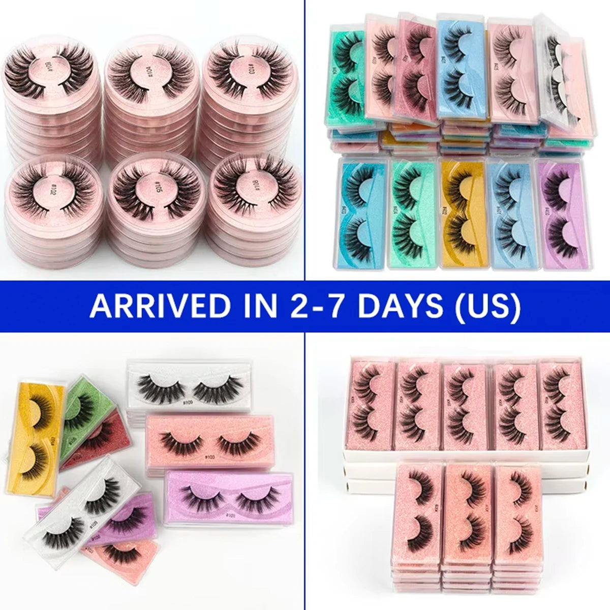 Wholesale 3D Mink Lashes Eyelashes 10/50/100 PCS Natural Soft Eyelash Extension Maquiagem False Cilios Makeup Faux Cils In Bulk HIP