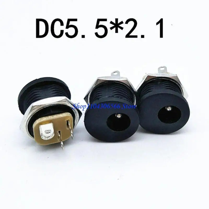 10 Pairs 5.5x2.1mm DC Power Plug & Socket Connectors DC Power Connector HIP