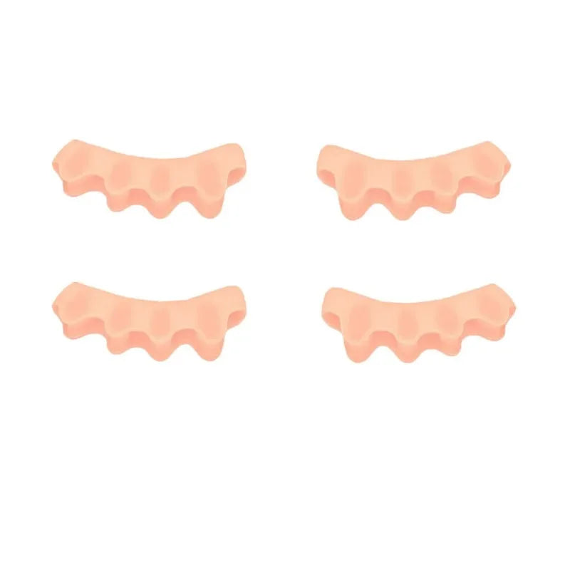 Soft Silicone Toe Separators – 1, 2 or 3 Pairs | RUZOFO Silicone Toe Separators HIP C722-Nude 4pcs