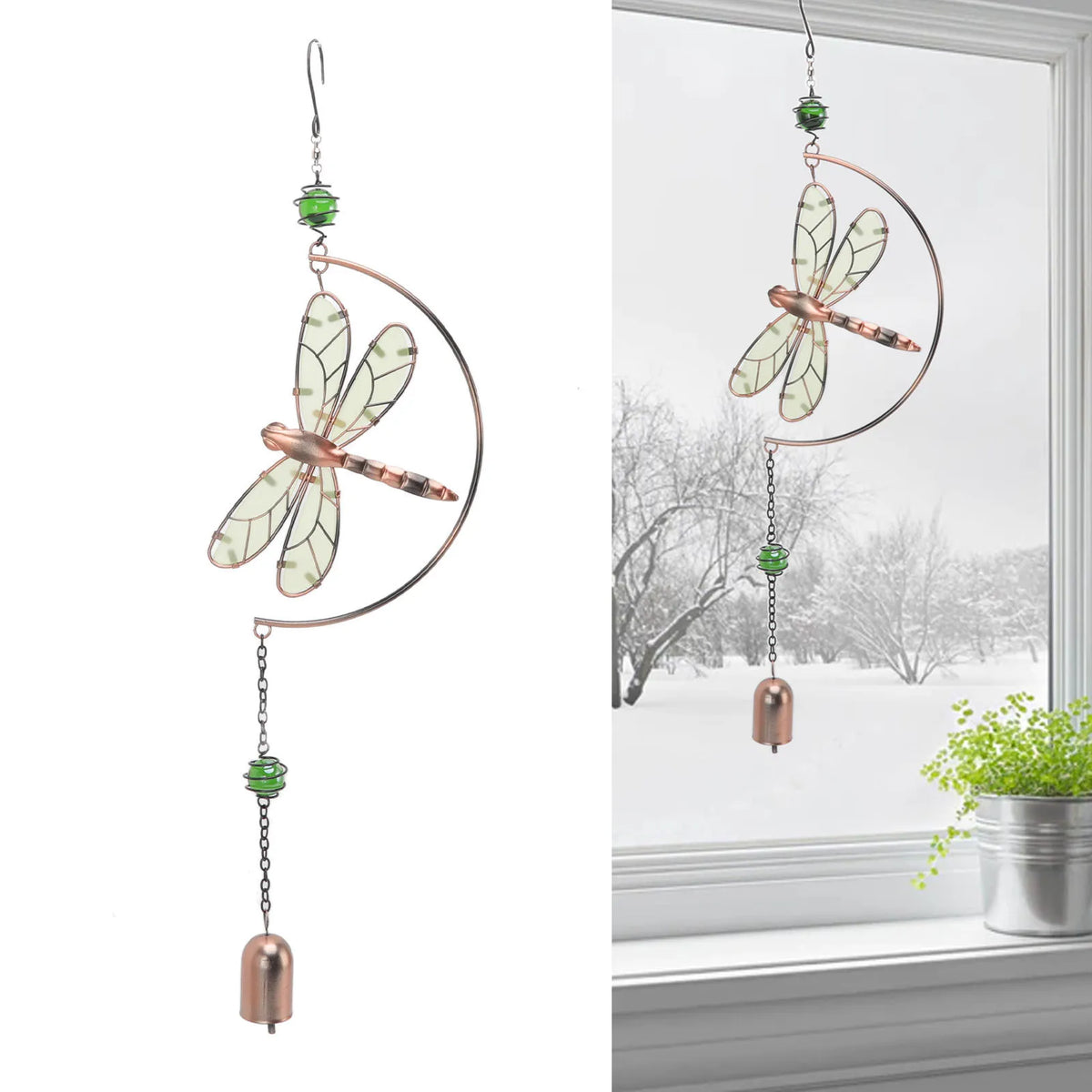Wind Chimes Dragonfly Wind Chimes Dragonfly Wind Chimes Waterproof Beautiful Melody Iron Hanging Ornaments for Home Decoration HIP