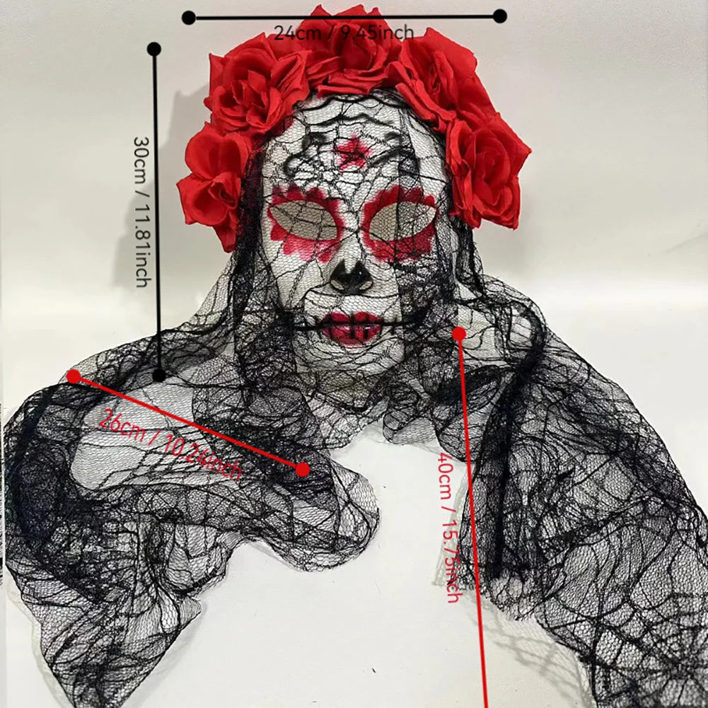 New Halloween Terror Mask Mexican Day of the Dead Makeup Ball Mask cosplay Performance Carnival Party Halloween Decoration HIP