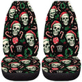Skull Santa Hat Car Seat Covers – 2-Pack Universal Fit Car Seat Covers HIP 1