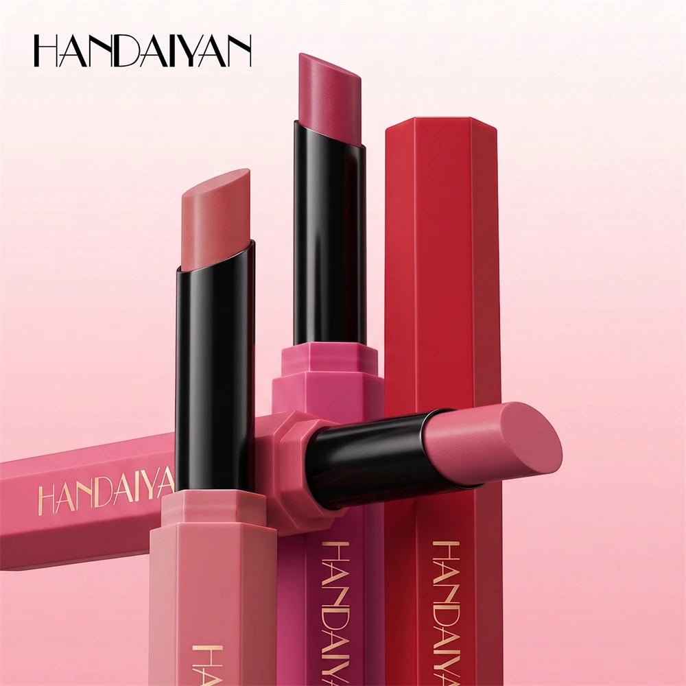 6 Colors Lipstick Pen Waterproof Moisturizing Water Gloss Lipstick Non-stick Cup Makeup Hexagonal Lip Liner Pen Beauty Cosmetics HIP