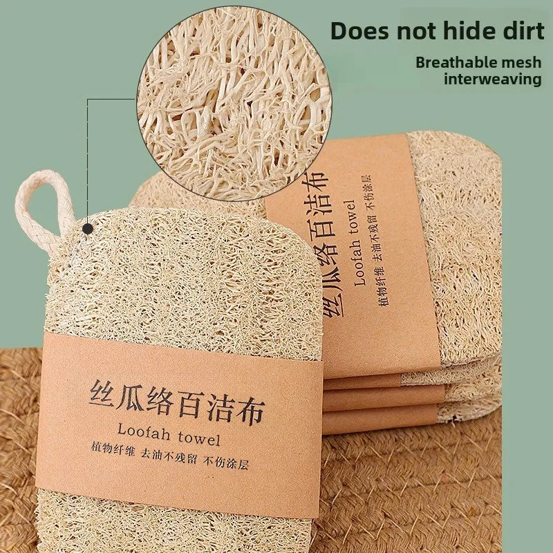 Natural Loofah Dish Scrubber Pads – Reusable Kitchen Cleaner Dish Scrubber Pad HIP