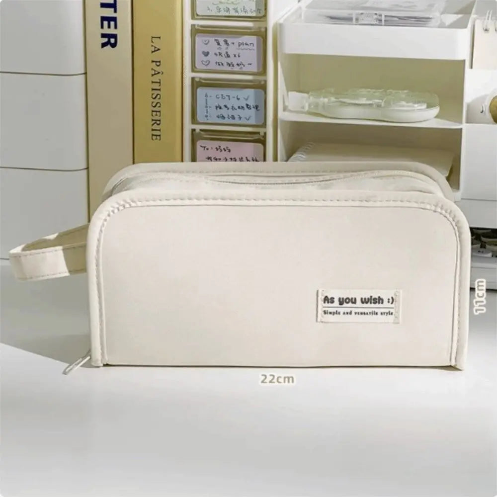 Large Capacity Pencil Case Zipper Stationery Organizer Bag Pencil Case Organizer HIP