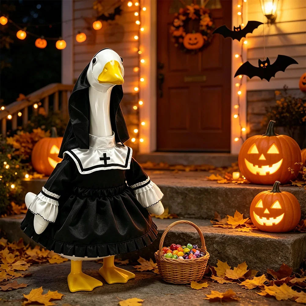Halloween Luminous White Ghost Porch Goose Costume Pumpkin Ghost Wizard Costume Set Indoor Outdoor Haunted House Halloween Decor HIP