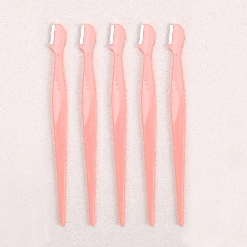 RUZOFO Eyebrow Trimmer Razor Set – Portable Face Hair Remover Eyebrow Trimmer Razor HIP C706-orange 5pcs