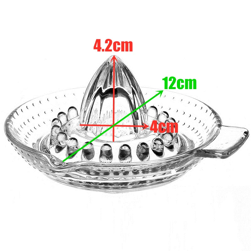 Glass Manual Citrus Juicer – Handheld Orange & Lemon Squeezer Manual Citrus Juicer HIP