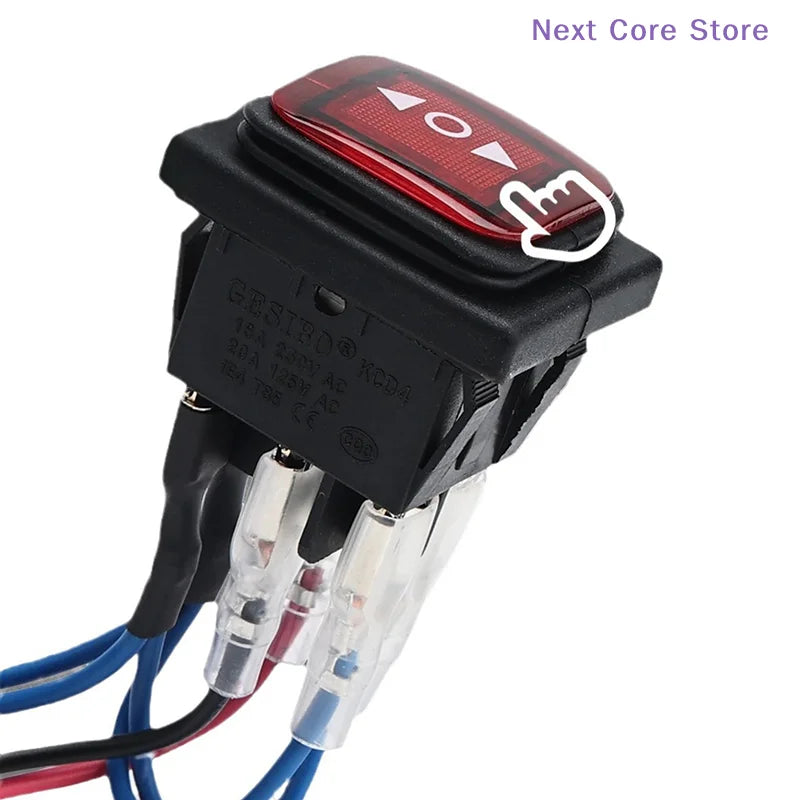 Waterproof 6-Pin 3-Speed Toggle Switch – Self-Resetting Motor Motor Toggle Switch HIP