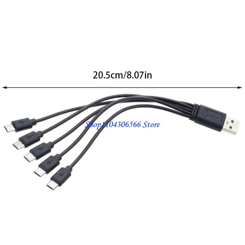 1-to-5 USB Charging Cable for E58 JY019 RC Drone LiPo Battery RC Drone Charging Cable HIP