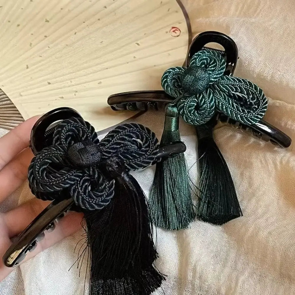 Chinese Style Acrylic Tassel Hair Clip – Elegant Hair Claw Hair Claw Clip HIP