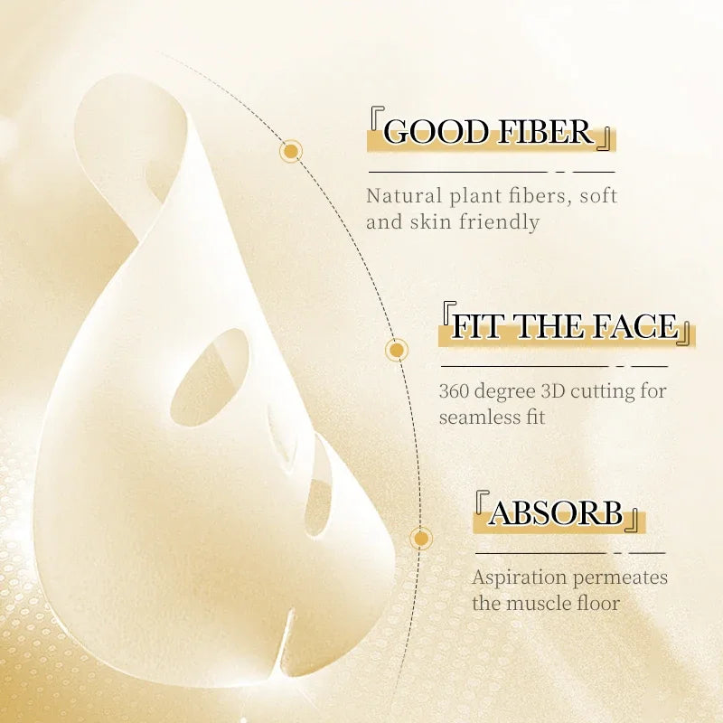 24K Gold Ampoule Essence Sleeping Face Mask – 5 Pack Sleeping Face Mask HIP
