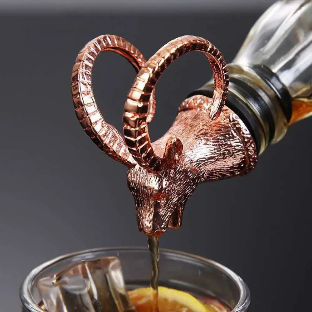Animal Head Wine Pourer & Aerator – Leopard, Lion & Antelope Wine Pourer Aerator HIP