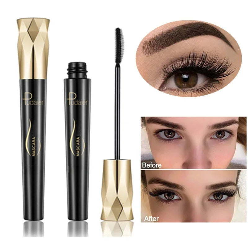 4d Silk Fiber Lash Mascara Curling Volume Eyelashes Waterproof Liquid 3D Fiber Lash Extension Mascara Cosmetic HIP