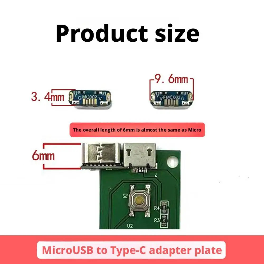 5pcs M85K Micro USB to Type C Adapter Set USB Connector Type C Female Jack 5Pin SMD For PCB Soldering DIY Repair Adapter HIP