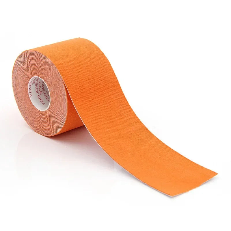 Kinesiology V-Line Face Lifting Tape 2.5cm x 5M | Skin Care Face Lifting Tape HIP C741-Orange-1pcs 2.5CMX5M