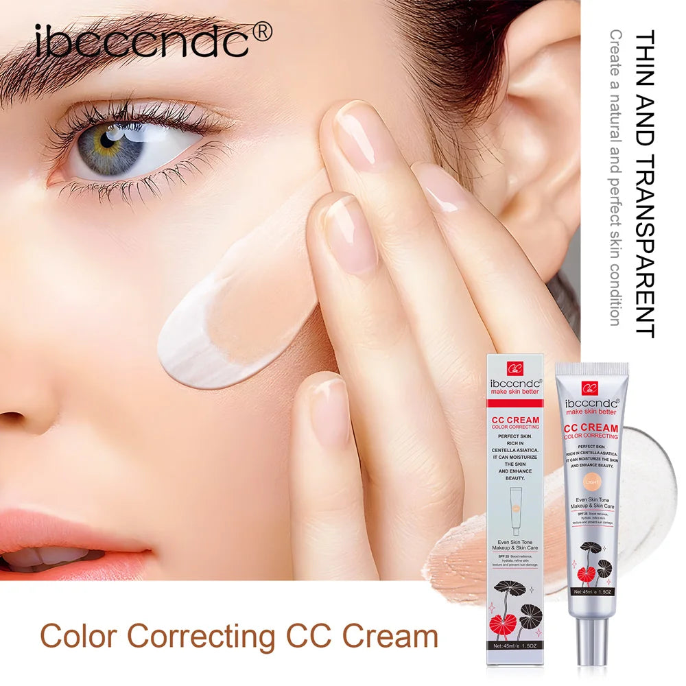 CC Cream Waterproof Moisturizing Correcting Anti-sweat Makeup Before Concealer Lasting Women Makeup Protect Skin Makeup HIP