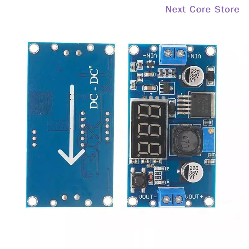 LM2596 DC-DC Step-Down Power Module with LED Voltmeter Display DC-DC Power Module HIP