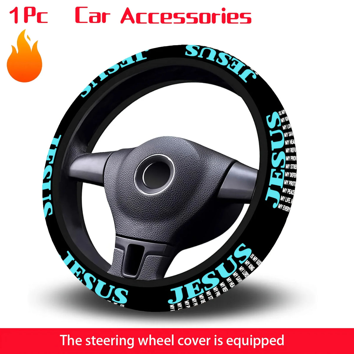 Inspirational Neoprene Steering Wheel Cover – Positive Affirmation Steering Wheel Cover HIP