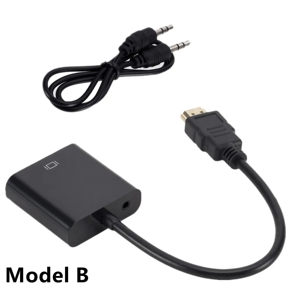 HDMI to VGA Adapter 1080P with Audio & USB Power | SEamopar HDMI to VGA Adapter HIP
