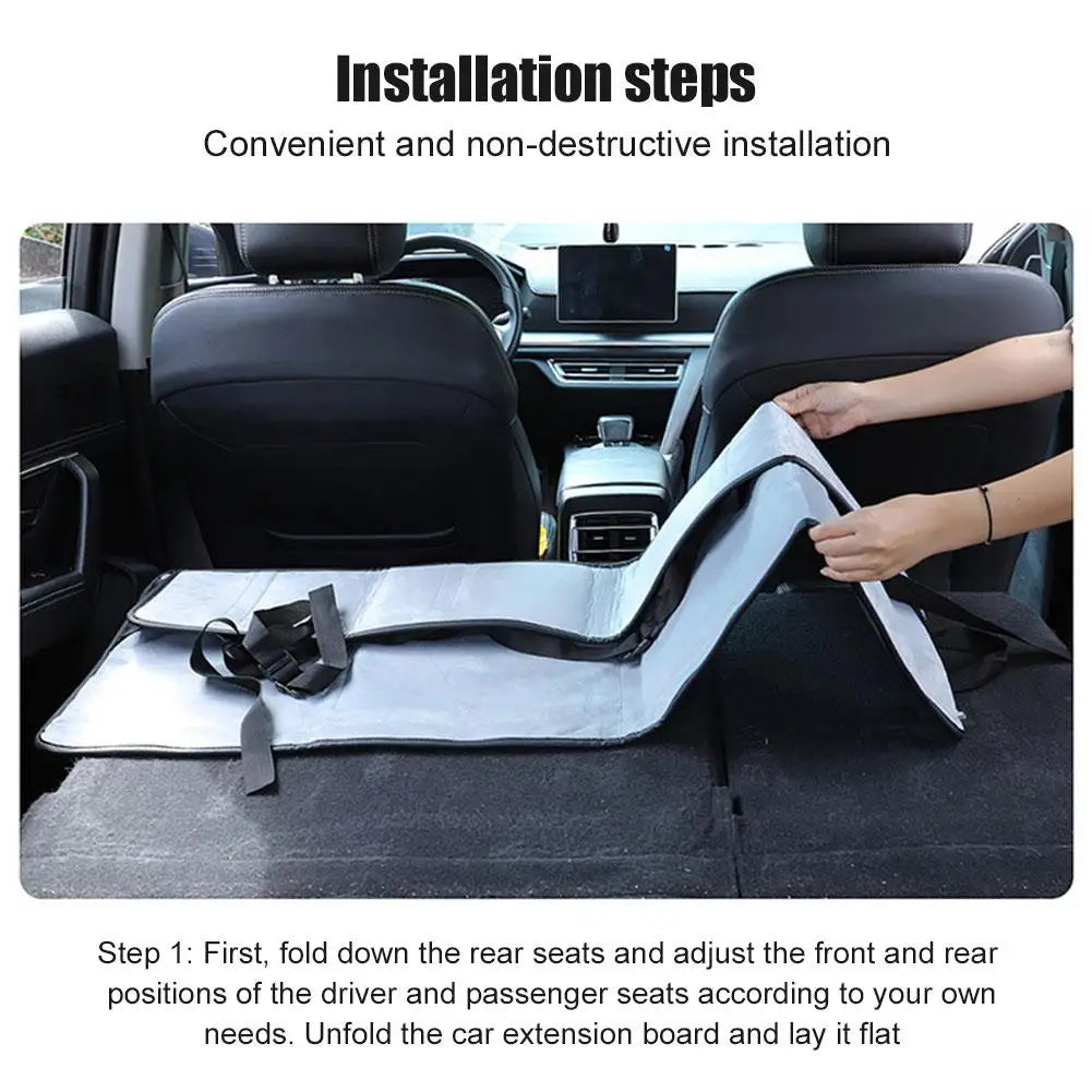 Car Camping Bed Foldable Travel Mattress Non Inflatable Car Extra Long Mattress Couple For SUV Tesla Model Y/3 Vehicle Mat HIP
