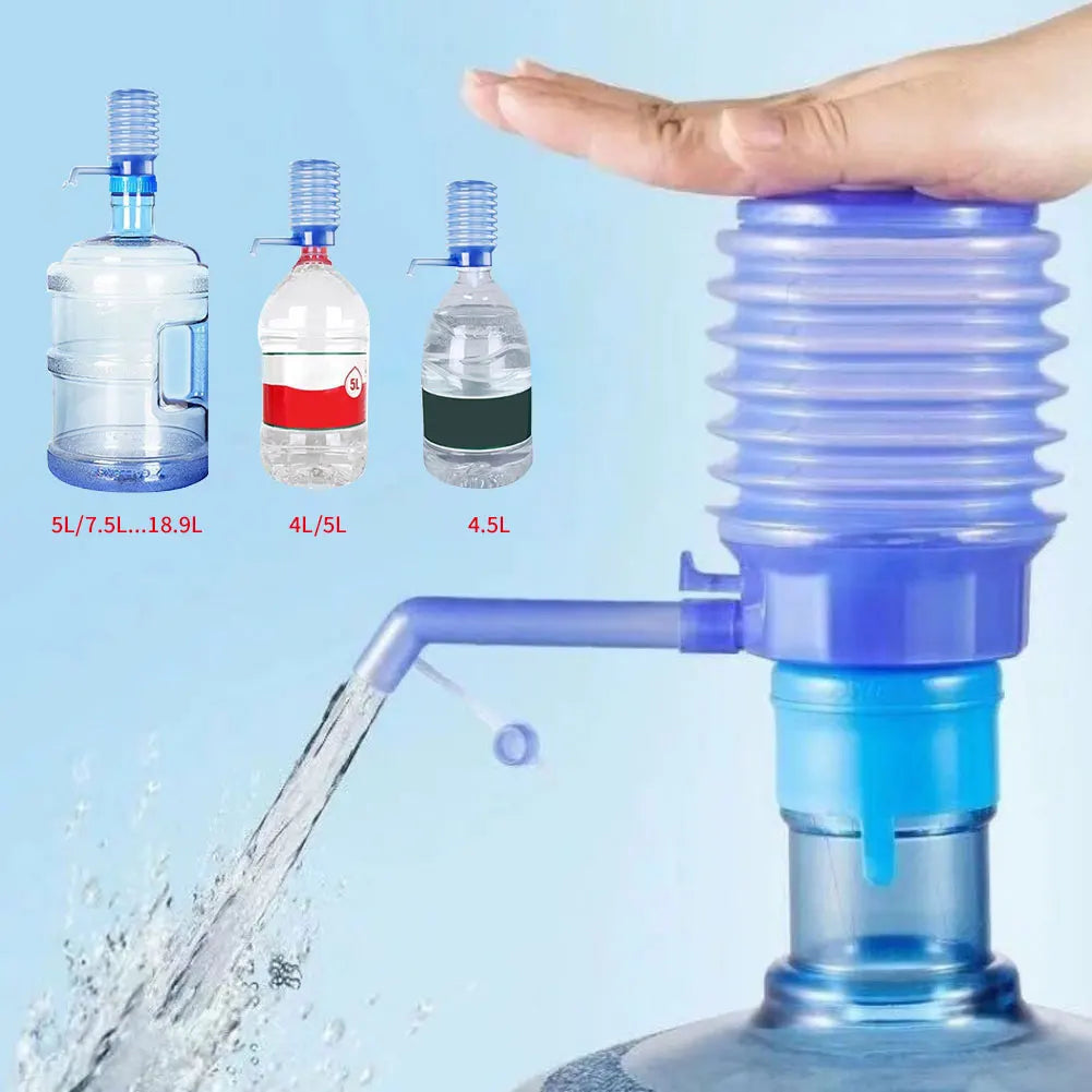 Portable Bottled Drinking Water Hand Press Removable Tube Innovative Vacuum Action Manual Pump Dispenser Juice Dispenser HIP