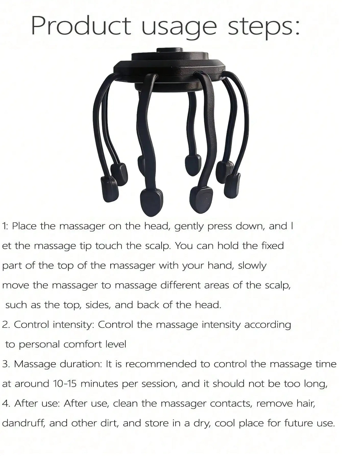 Electric Scalp Massager – 8-Frequency Vibrating Head Massager Electric Scalp Massager HIP