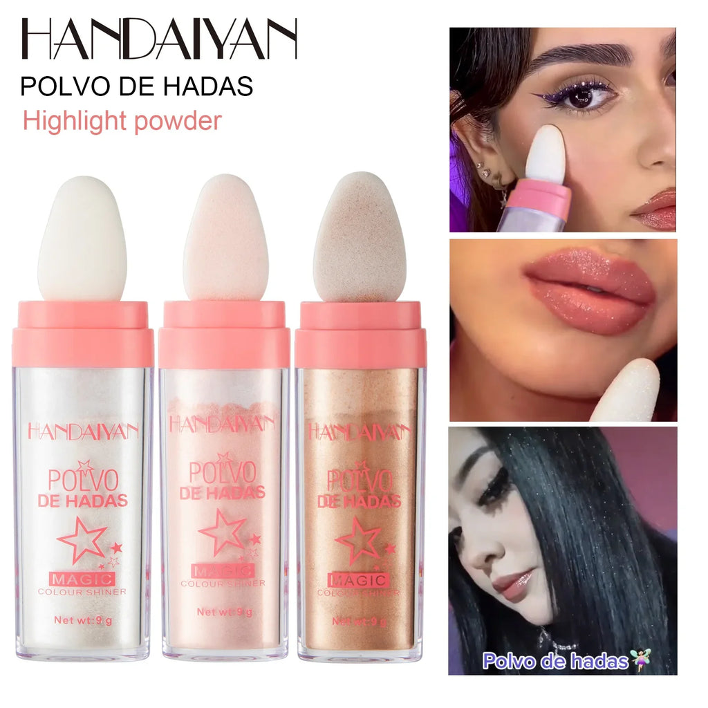 Handaiyan Fairy Shimmer Highlighter Contour Stick – 3 Colors Shimmer Highlighter Stick HIP