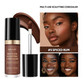 Long-lasting Coverage Concealer Matte Foundation Multi-Use Cream Oil Free Highlight and Retouch Face Makeup Products for Women HIP 5SPICED RUM