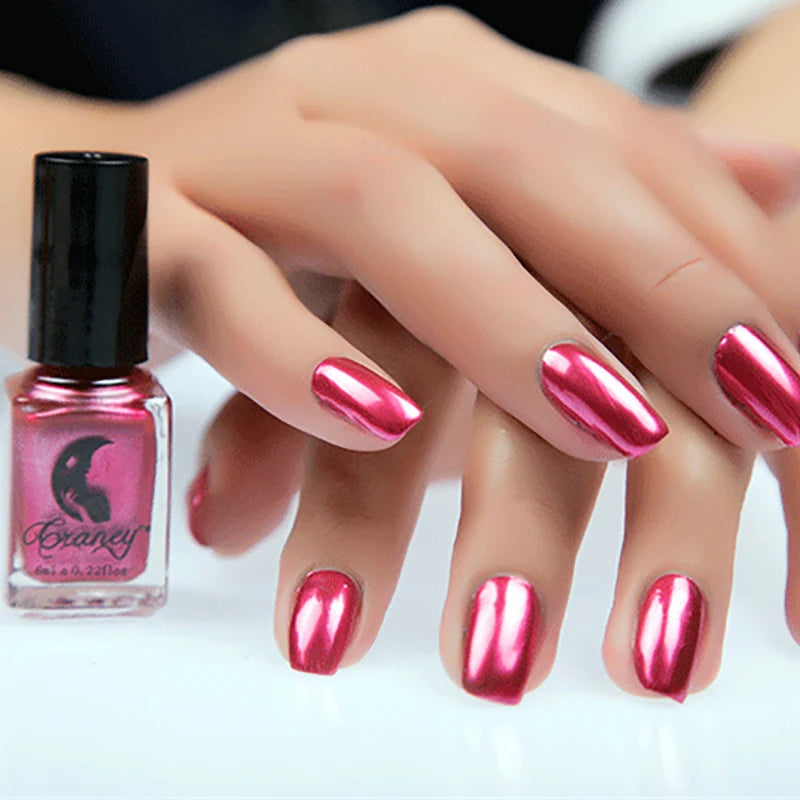 Gel Nail Polish without lamp Gel Semi-permanent Varnishes hybrid All for manicure Mirror Effect Metallic Shiny Glitter Silver HIP 09