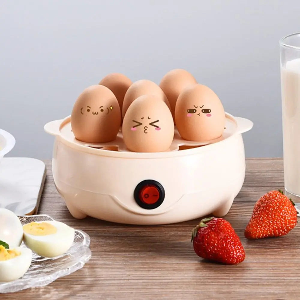 Automatic Egg Boiler & Multi-Layer Steamer with Measuring Cup Electric Egg Cooker HIP