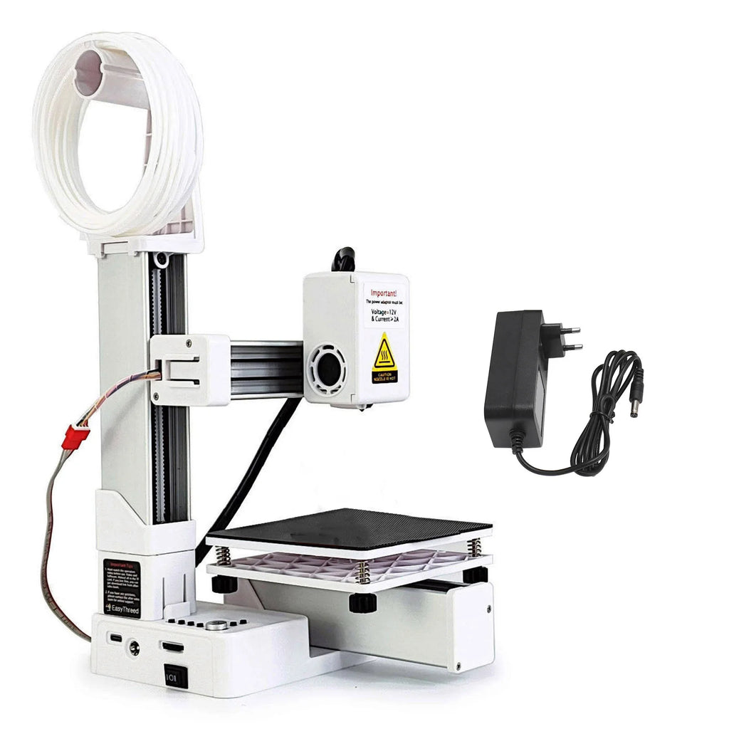 Small 3D Printer All Metal Nozzle Efficient Frequency Division Multiplexing Small 3D Printer Rapid Heating for Handcraft HIP WHITE EU