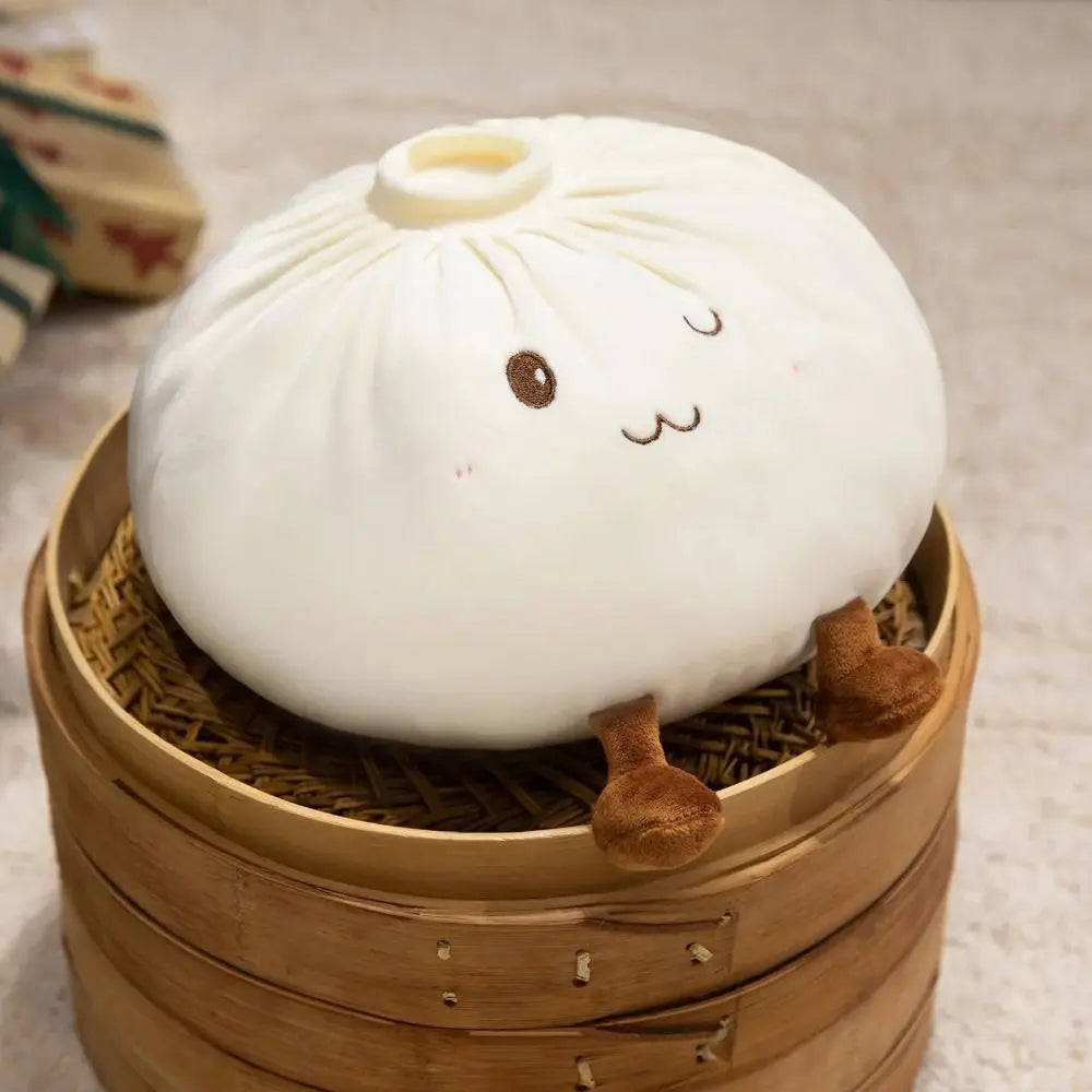 Steamed Bun Dumpling Plush Pillow – Soft Kawaii Toy | HIP Plush Toy Pillow HIP
