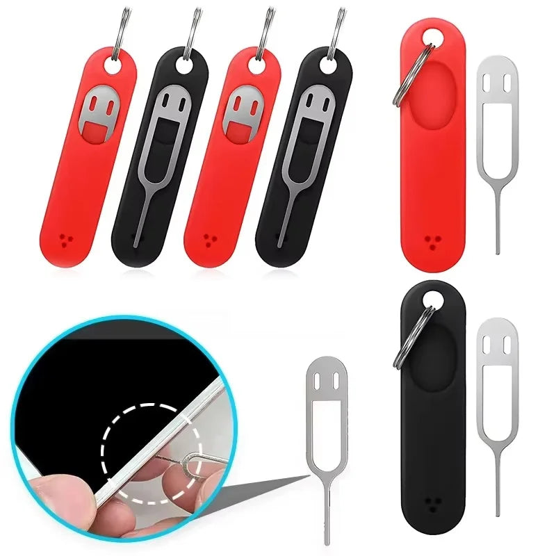SIM Card Ejector Pin with Keychain – Universal Steel Tool SIM Ejector Tool HIP