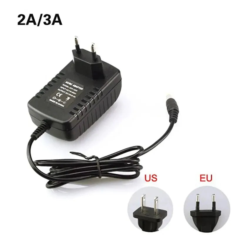 12 Volt Power Supply Transformer Converter AC 100-240V To DC 12V EU US Power Adapter Source Charger DC12V 1A 2A 3A LED Driver HIP