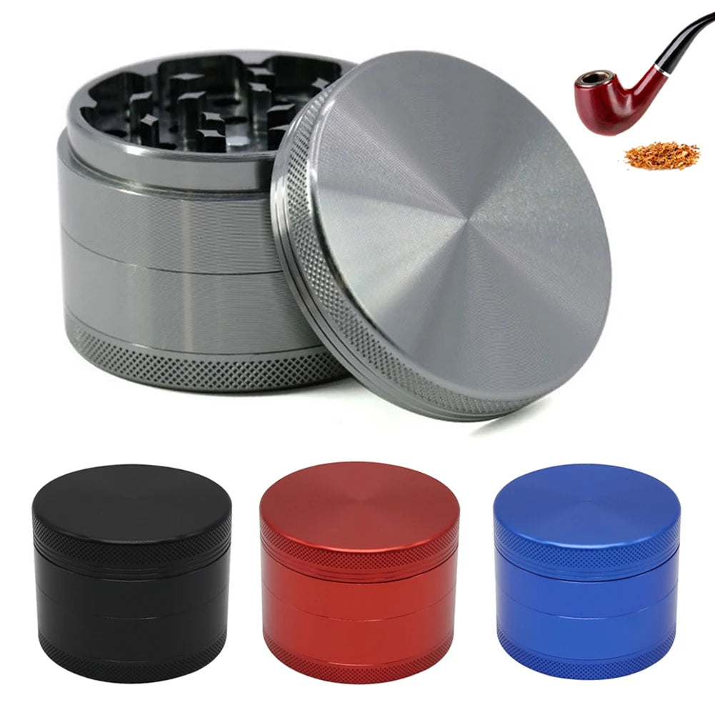 Herb Grinder 4-layer Iridescent Tobacco Grinder Spice Miller Crusher Zinc Alloy Smoke Accessories Nano Paint Surface 40/50mm HIP