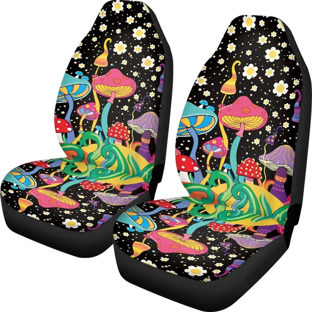 Witch Mushroom Car Seat Covers – Front Bucket Protectors Car Seat Covers HIP 8
