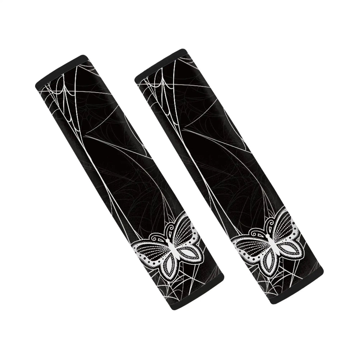 Halloween Seat Belt Covers Spider Web & Butterfly – Set of 4 Seat Belt Cover Set HIP
