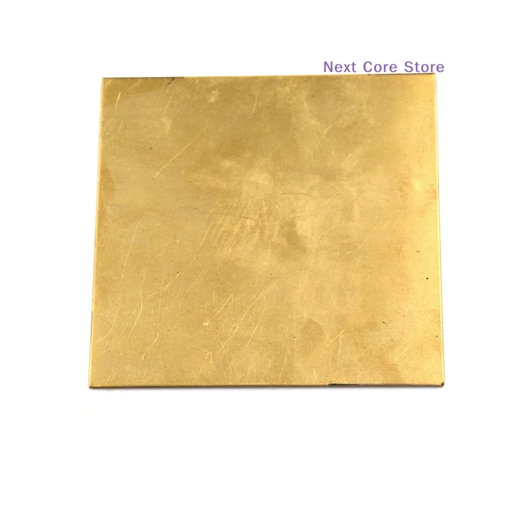 Brass Metal Sheet Foil Plate 100×100mm | 0.5–2mm DIY Parts Brass Metal Sheet HIP