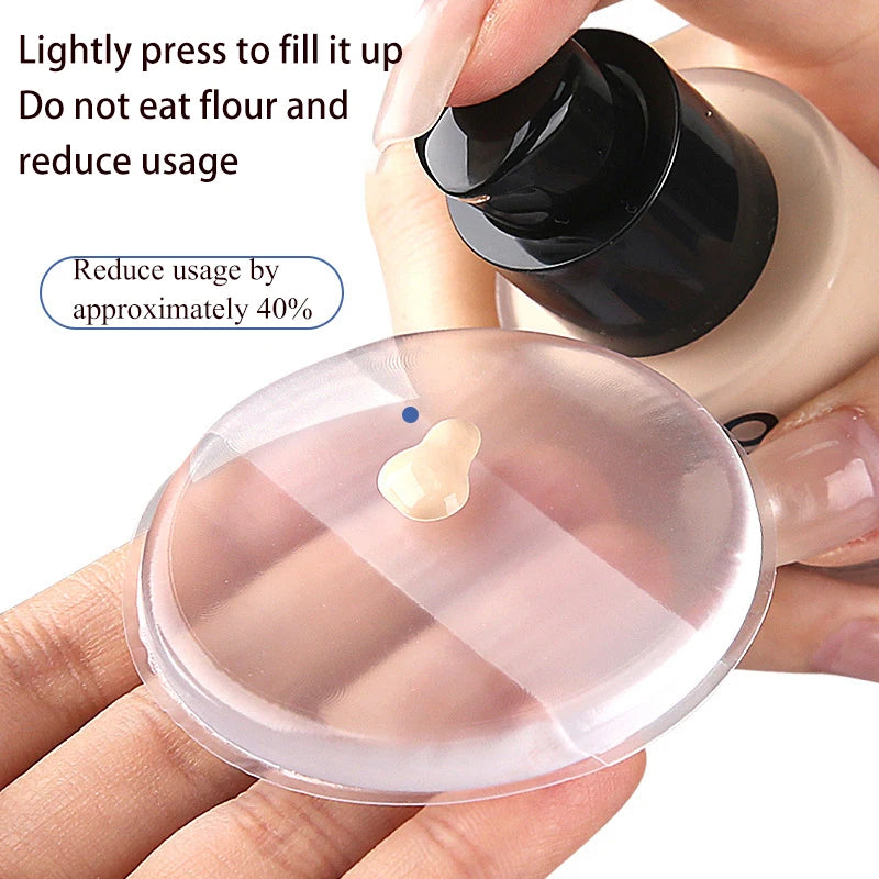 Soft Silicone Gel Powder Puff Sponge For Cosmetic Face Foundation BB Cream No Powder Eating Powder Cosmetic Puff Makeup Tools HIP