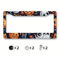 Halloween Aluminum License Plate Frame 6.3x12.2 In. + Screws License Plate Frame HIP Grass Green