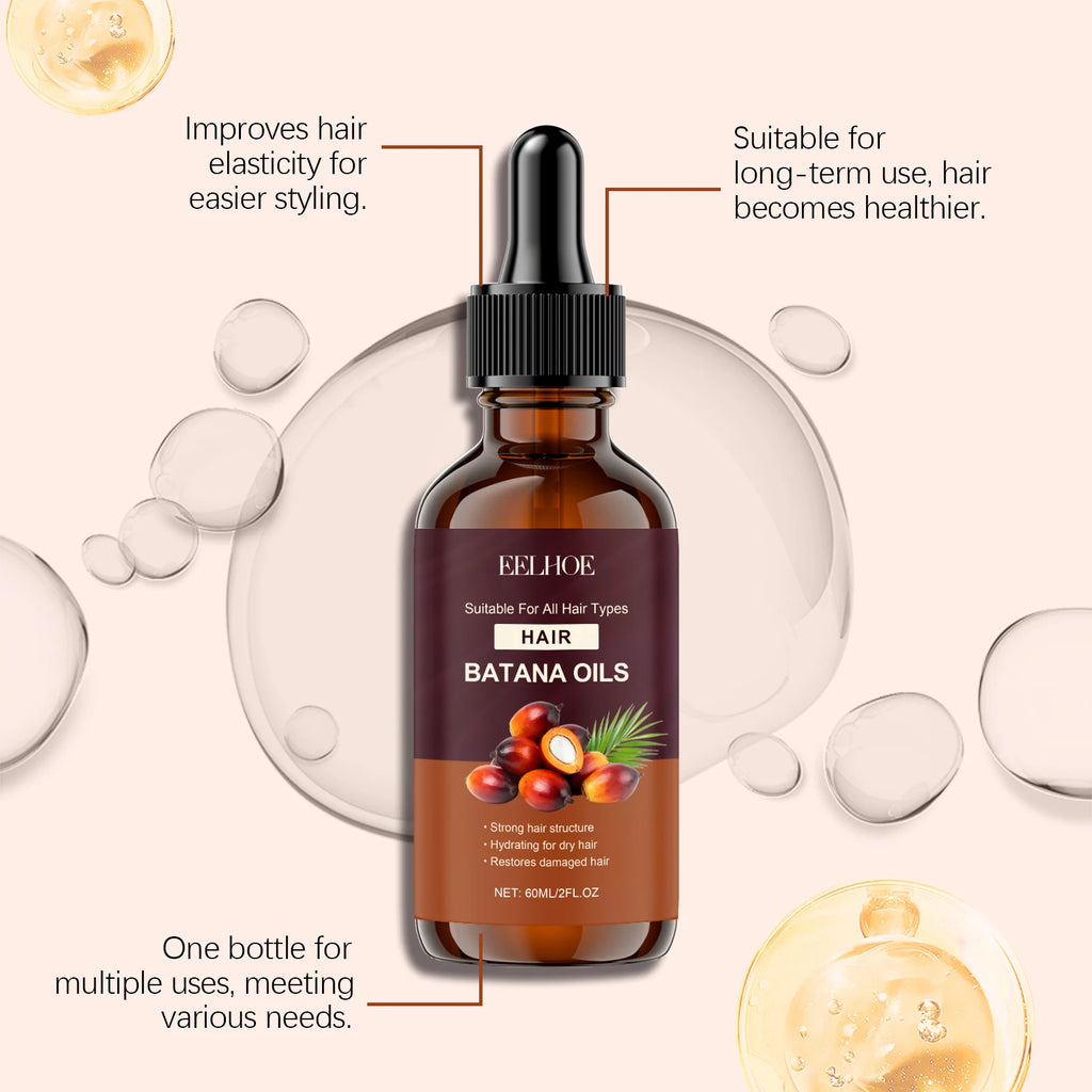 Batana & Rosemary Hair Oil Serum – Frizz Control, 60ml Hair Oil Serum HIP