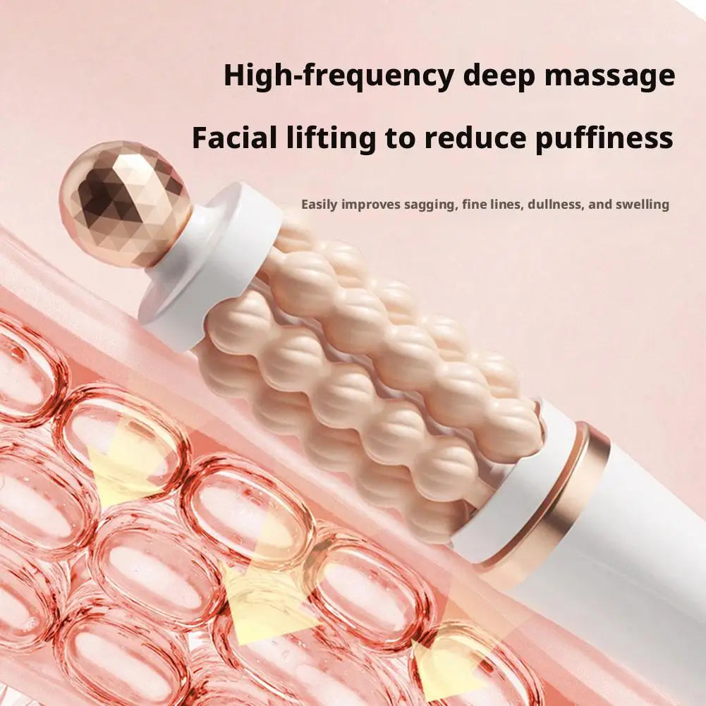 New 3D Wave Roller Rotation Massager Facial Lifting Soothing Treatment Device Skin Tightening Tool Anti Aging Beauty Instrument HIP