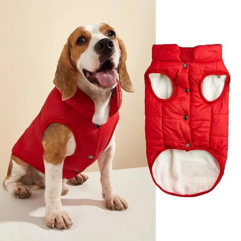Winter Windproof Fleece Dog Coat Jacket – XS to 3XL Dog Winter Coat HIP