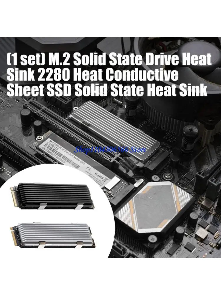M.2 2280 SSD Aluminum Heatsink – Passive Cooling Fin SSD Heatsink HIP