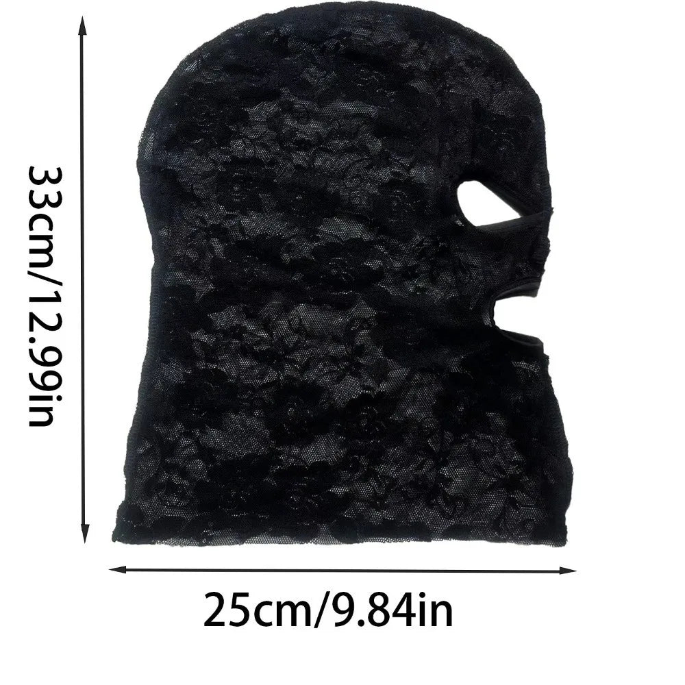 Full Face Lace Mask – Halloween Cosplay & Masquerade Party Costume Lace Mask HIP